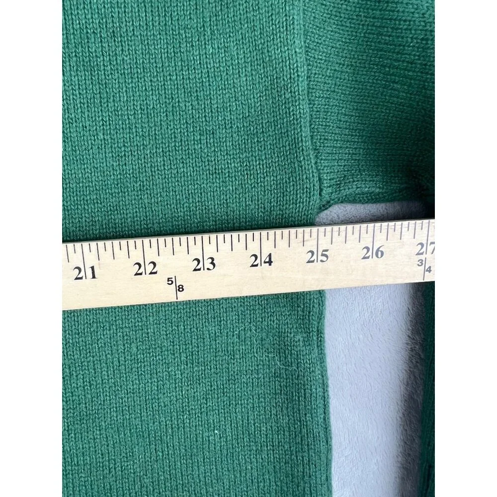 Darling Women Green 3/4 Length Sleeve Collared Knit Sweater Pullover Medium - Picture 8 of 13